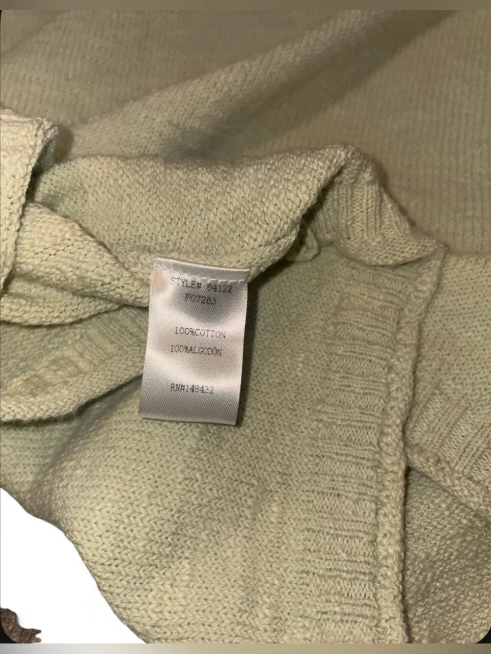 Bécool Boutique Sage Green Lightweight Knit Sweater - Size M/L - Picture 5 of 6
